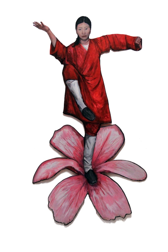 WUTANGA, 2010, Dispersion auf Holz, 220x112cm