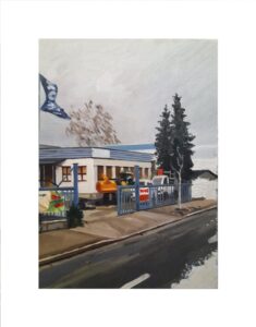 Schnee, 2022, Öl auf Leinwand, oil on canvas, 40 x 50 cm