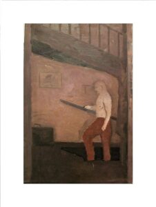 Englische Treppe, 2002, Öl/ Leinwand, oil/ canvas, 61 x 82 cm